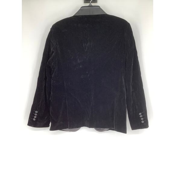 Lamgool Kids 16 Black Single Breasted Shawl Velvet Blazer Jacket Formal K32-25 - Picture 5 of 8